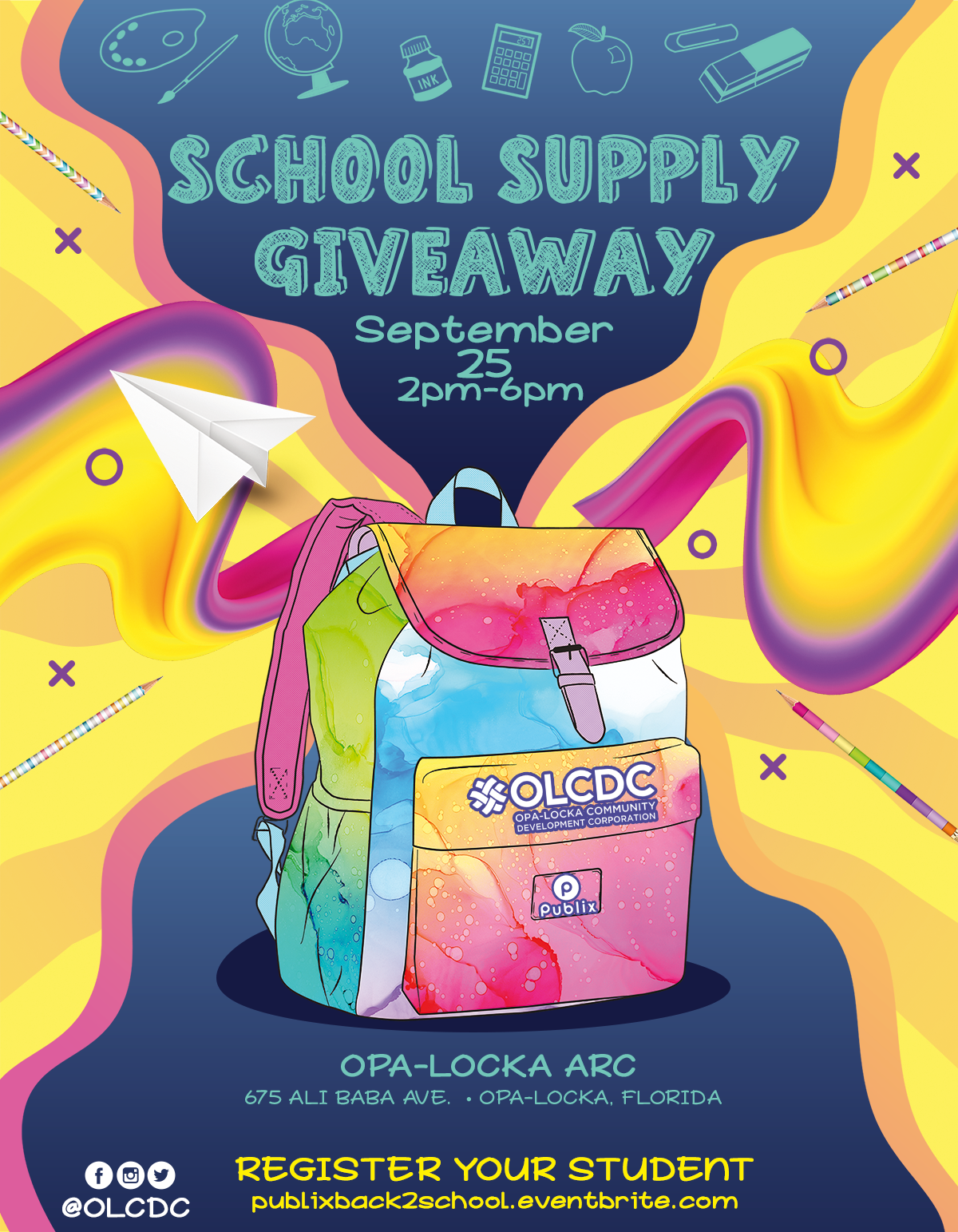 School Supply Giveaway 9/25/19 The Soul Of Miami