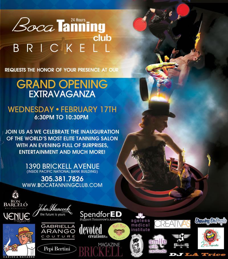 Boca Tanning Club Brickell Grand Opening Extravaganza 2/17/10 – The