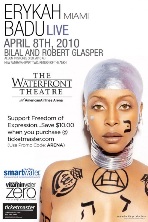 Erykah Badu Concert performs live at the WaterFront Theatre ...