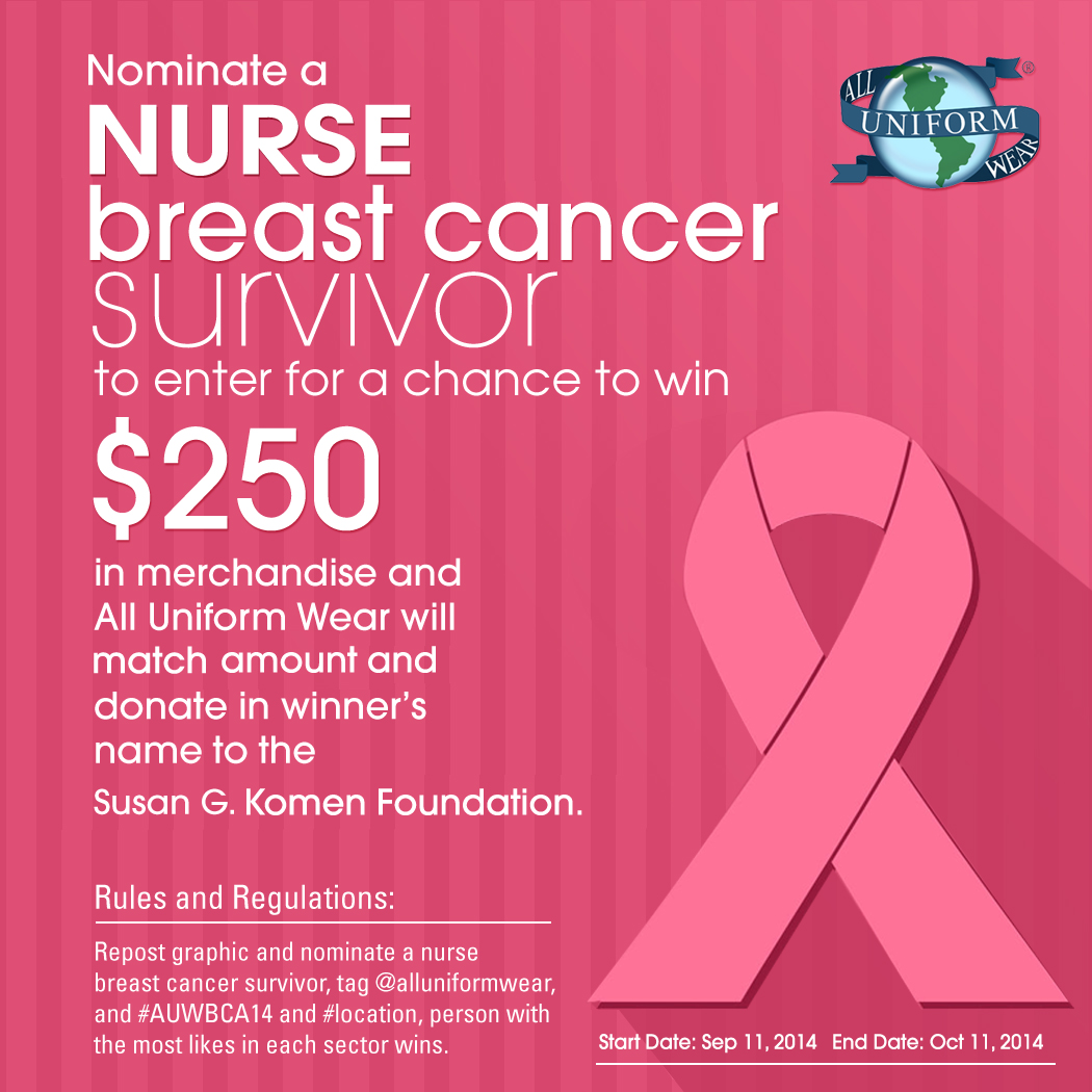 All Uniform Wear’s Breast Cancer Awareness Contest 9/11/14-10/11/14 ...