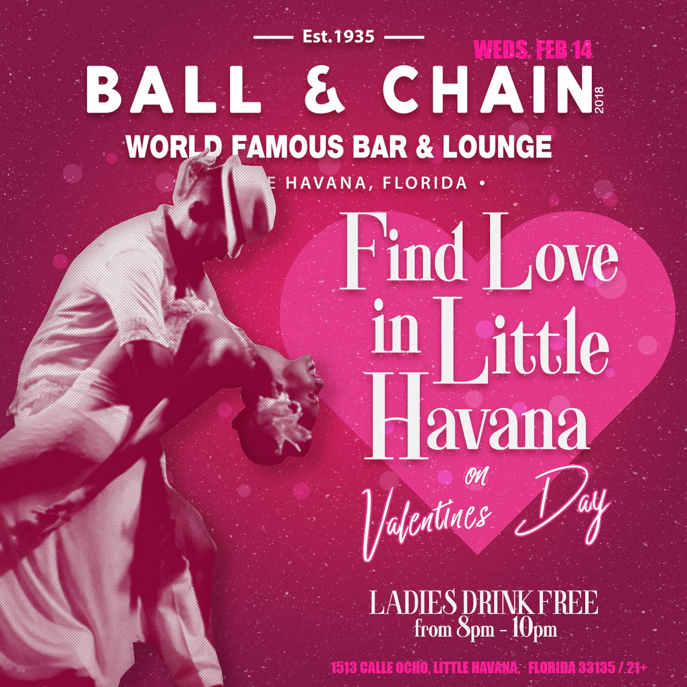 Find Love at Ball and Chain this Valentine’s Day 2/14/18 The Soul Of