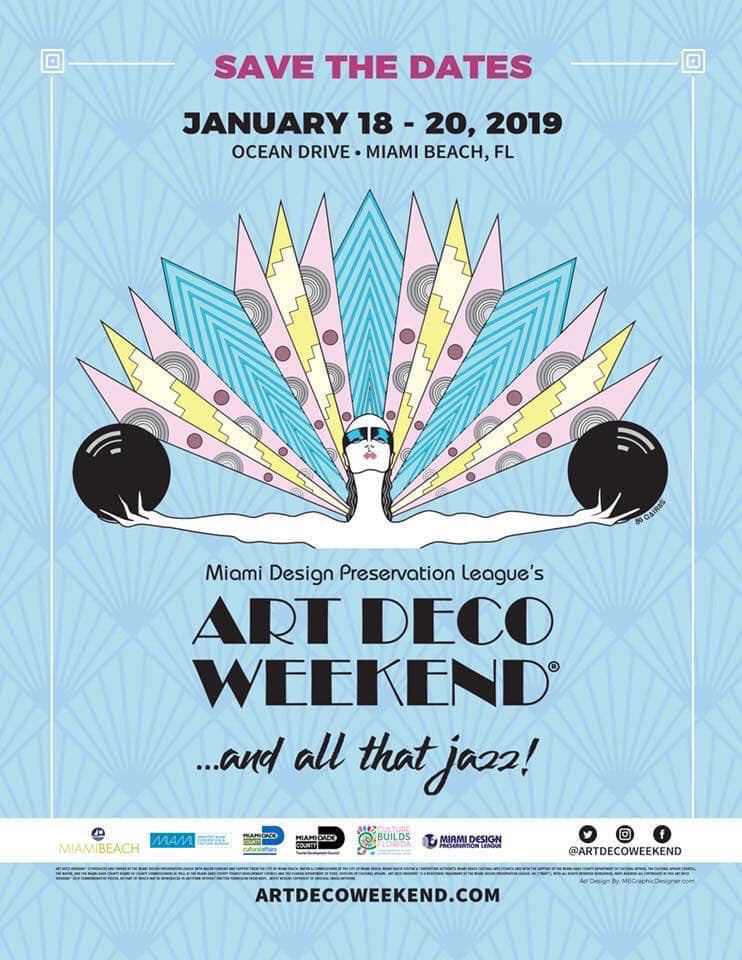 Art Deco Weekend in Miami Beach 1/18/19, 1/19/19, 1/20/19 The Soul Of