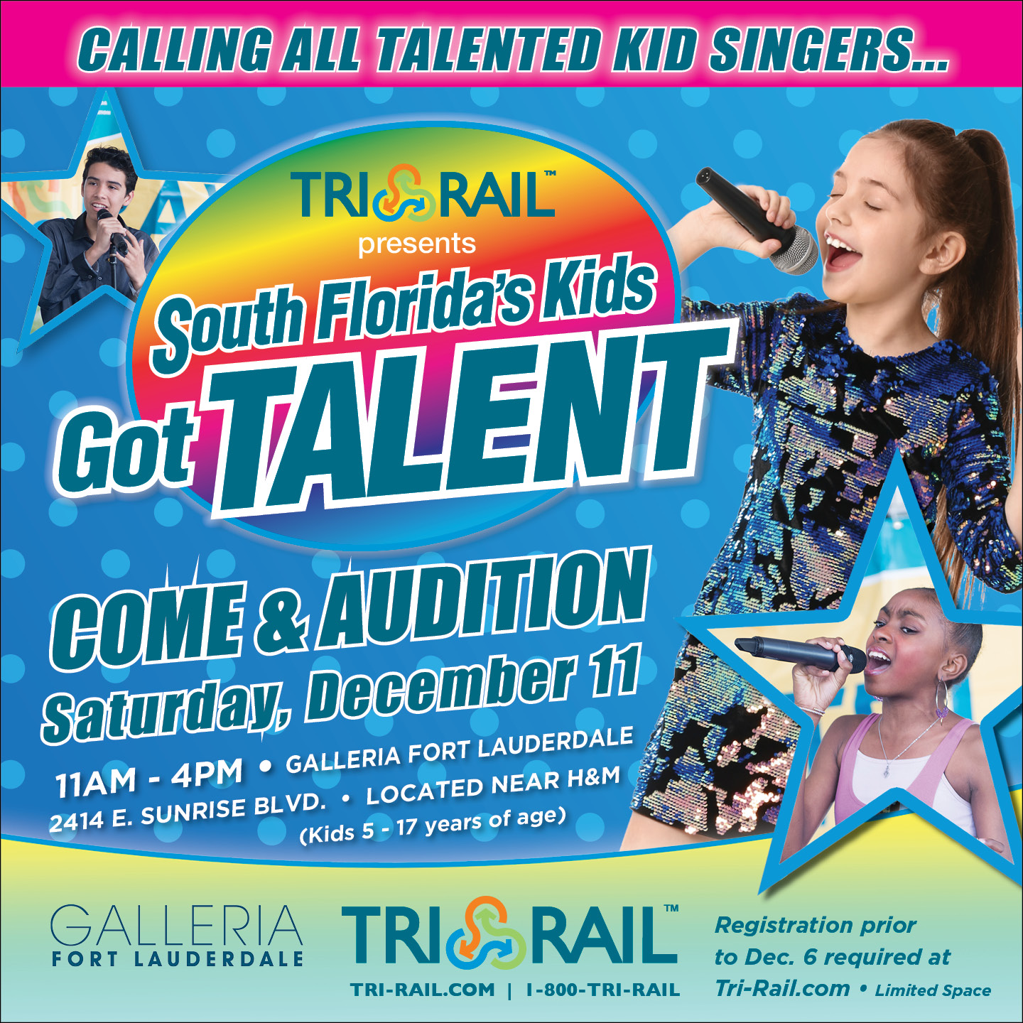 TriRail’s South Florida Kids Got Talent Auditions 12/11/21 The Soul