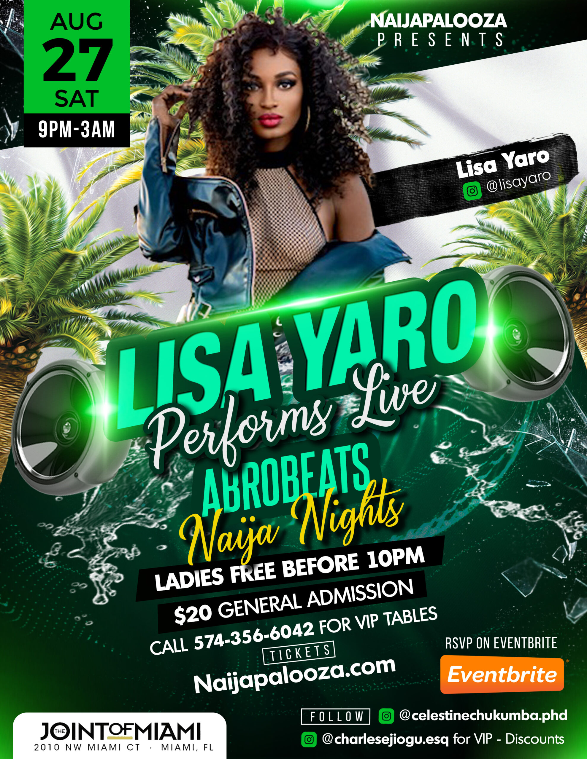 Afrobeats Miami Lisa Yaro Concert & Afterparty At NaijaPalooza 8/27/22