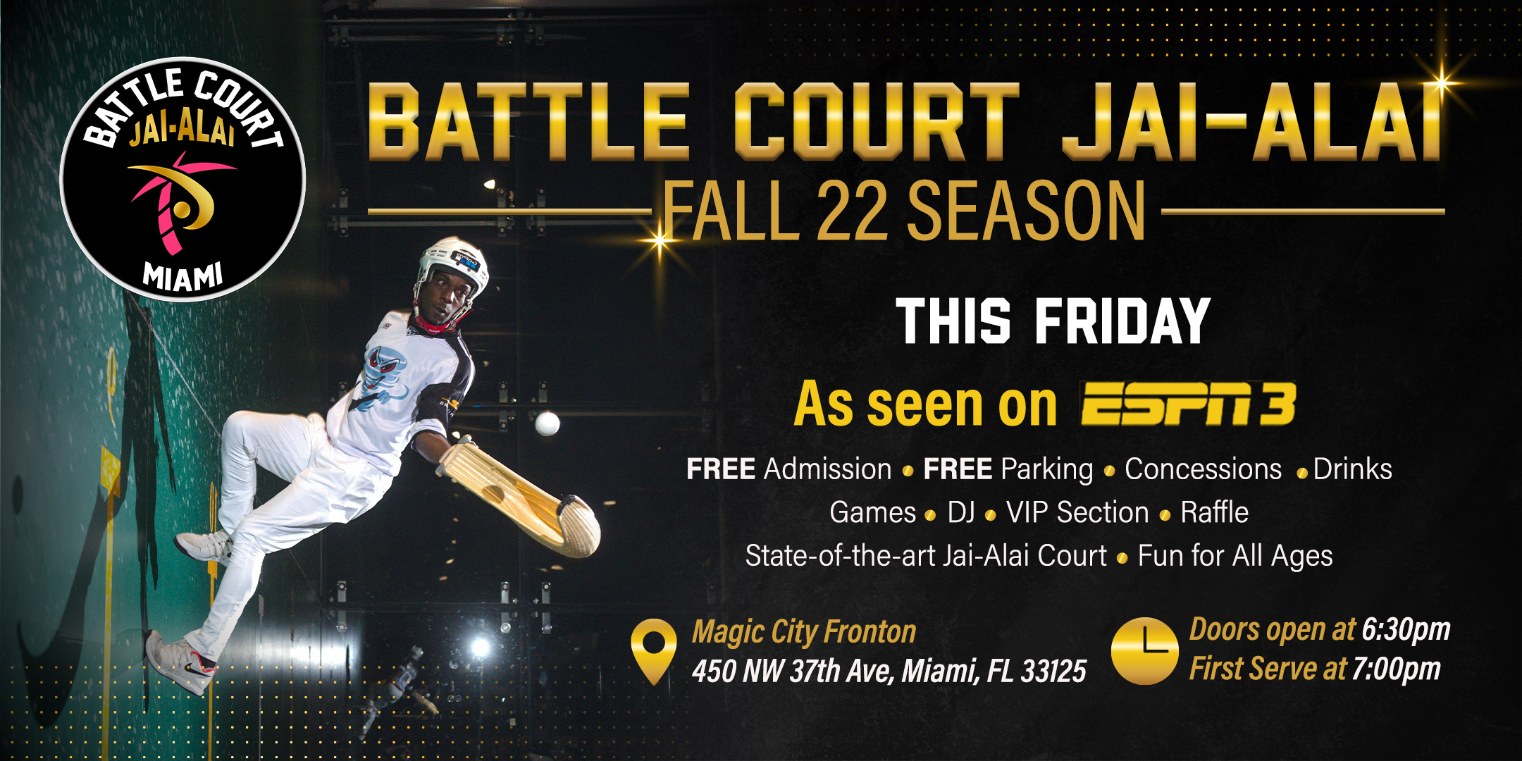 Battle Court JaiAlai Brings “The World’s Fastest Game” To Miami 10/14