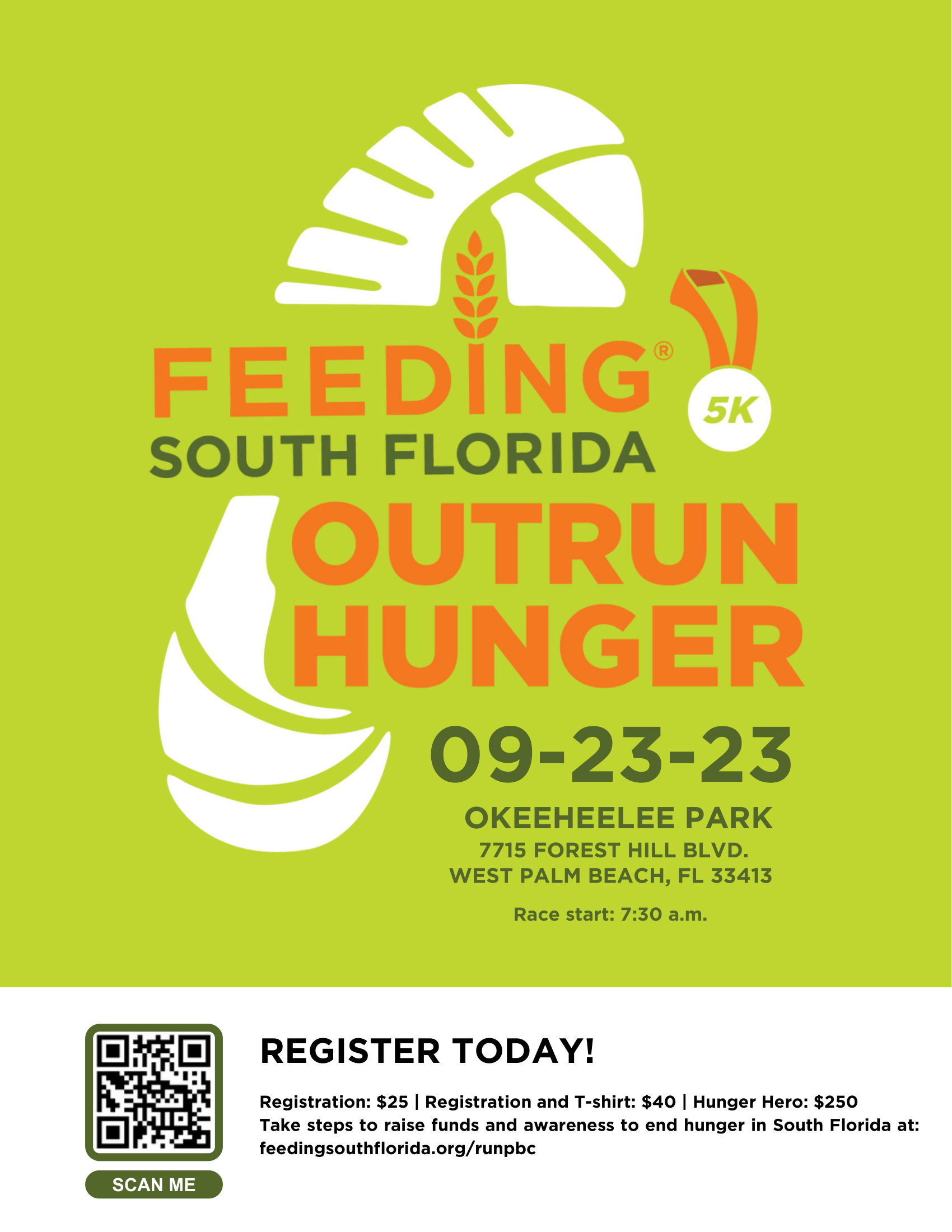 Feeding South Florida to Host Annual Outrun Hunger 5K 9/23/23 The