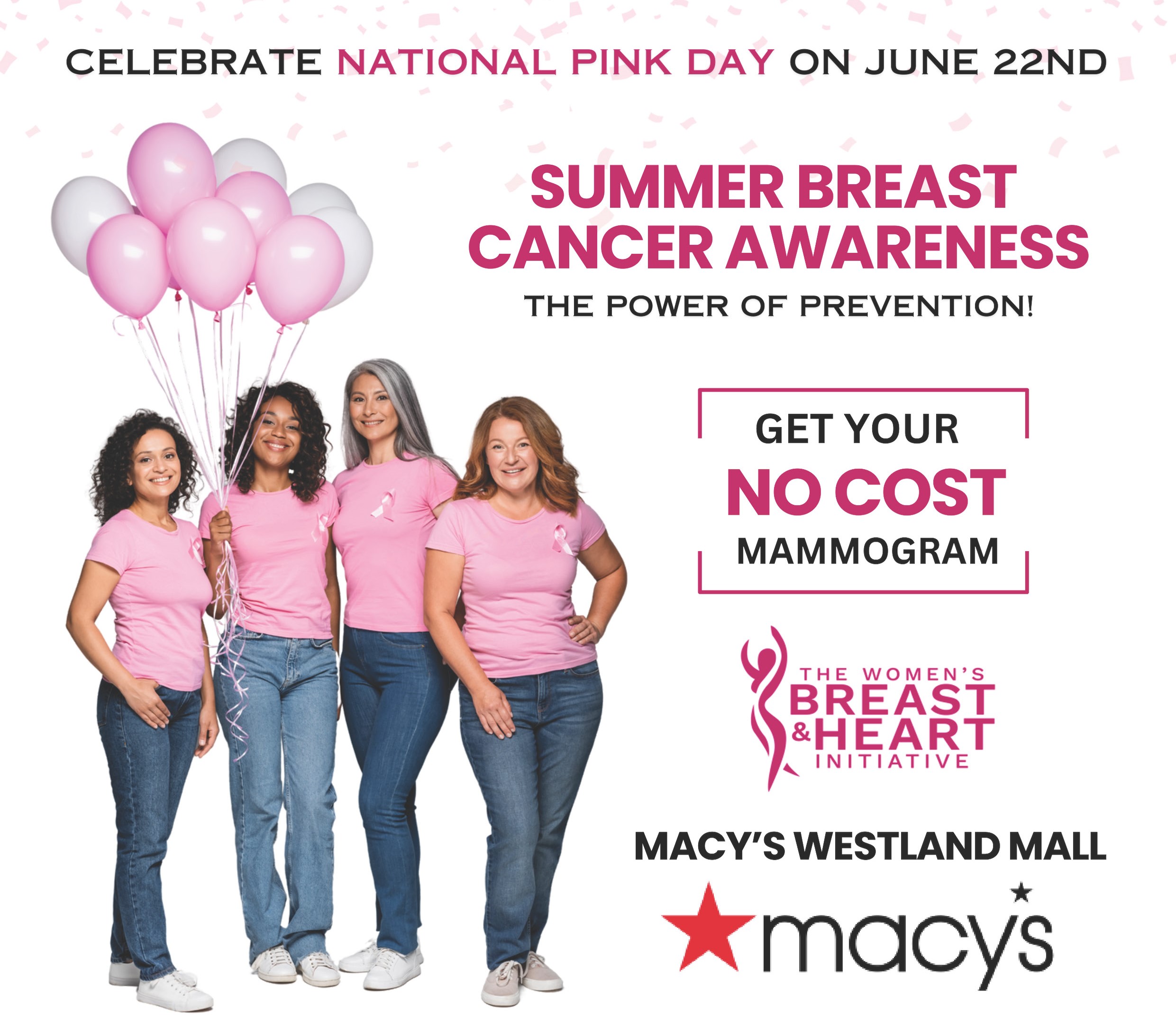 Women’s Breast & Heart Initiative Celebrates National Pink Day with