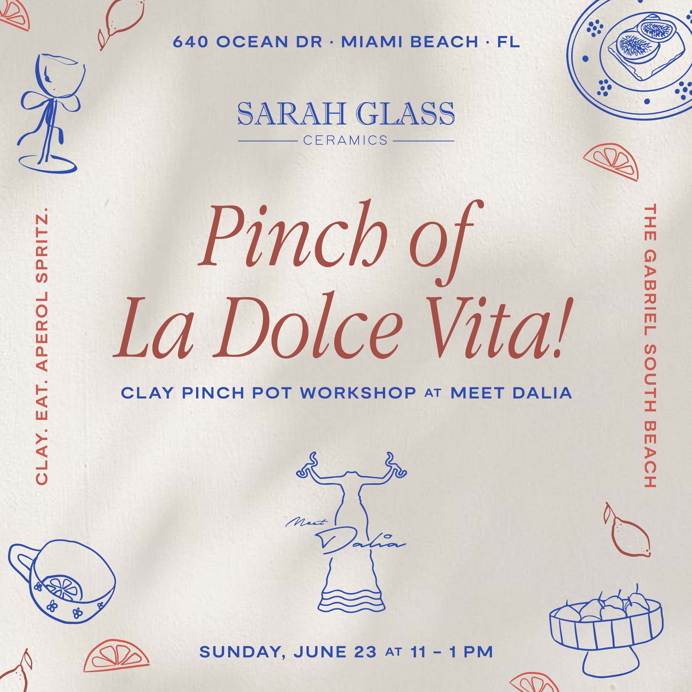 Gabriel South Beach Presents A Pinch Of La Dolce Vita Workshop At Meet 